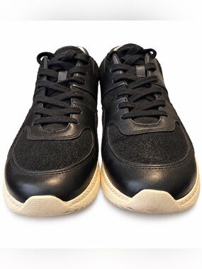 Everlane The Trainer Black Leather Suede Sneakers Men 11